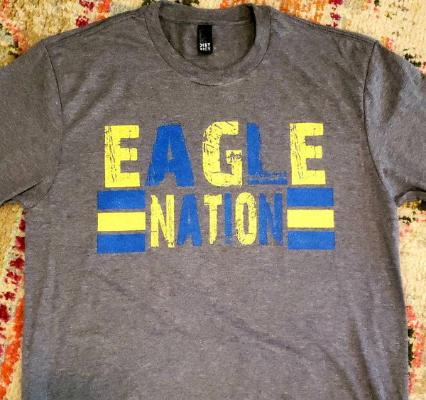 Eagle Nation Gray Short Sleeve