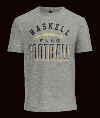Haskell Flag Football Player Name and No Personalized Tee