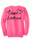 Team Watson Leopard Ribbon Sweatshirt