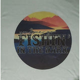 Fishin in the Dark on Sage Crewneck Tee